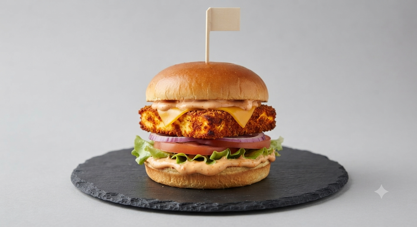 Zingy Paneer Burger