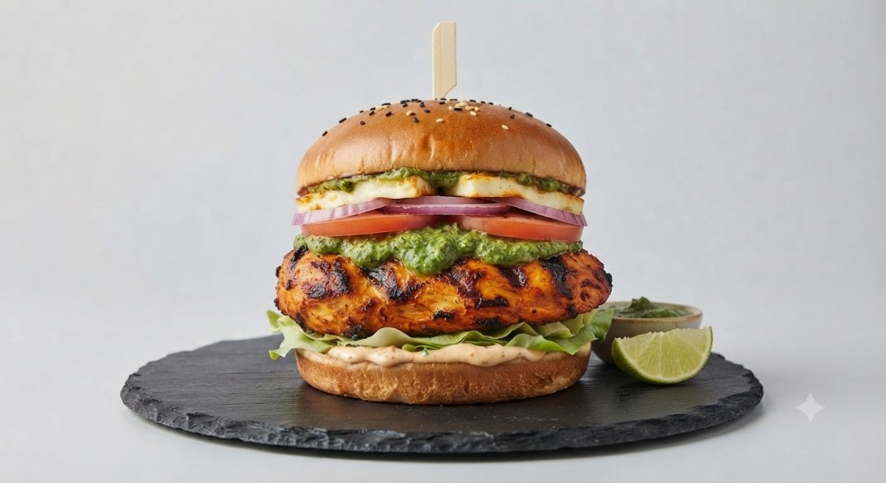 Tandoori Chicken Burger PREMIUM BURGERS
