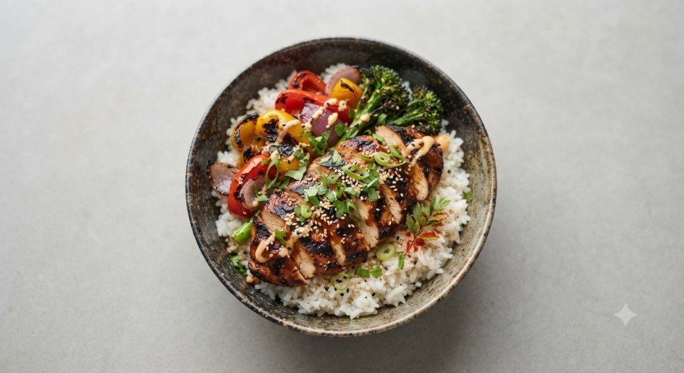 Smoky Grilled Rice Bowl
