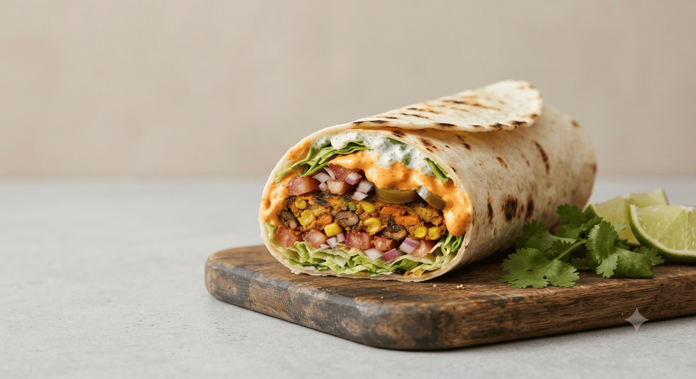 Spicy Peri Peri Veg Wrap